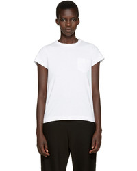 weißes T-shirt von Sacai