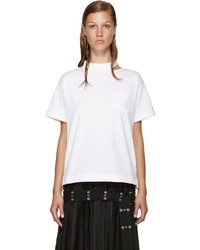 weißes T-shirt von Sacai