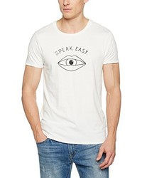 weißes T-shirt von Scotch & Soda