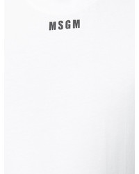 weißes T-shirt von MSGM