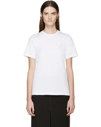 weißes T-shirt von Simone Rocha
