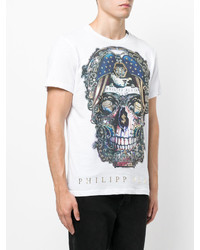 weißes T-shirt von Philipp Plein