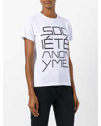 weißes T-shirt von Societe Anonyme