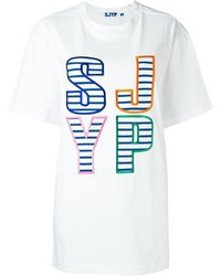 weißes T-shirt von SteveJ & YoniP