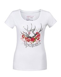 weißes T-shirt von Stockerpoint