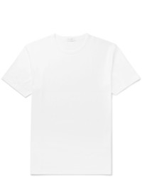 weißes T-shirt von Sunspel
