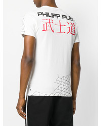 weißes T-shirt von Philipp Plein