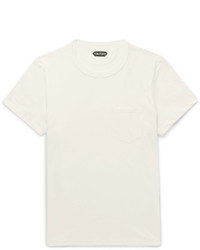 weißes T-shirt von Tom Ford