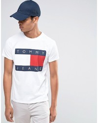 weißes T-shirt von Tommy Jeans