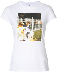 weißes T-shirt von Tory Burch