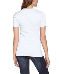 weißes T-shirt von Trigema