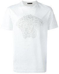 weißes T-shirt von Versace