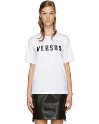 weißes T-shirt von Versus