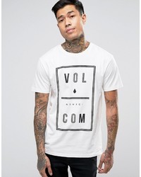 weißes T-shirt von Volcom