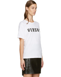 weißes T-shirt von Versus