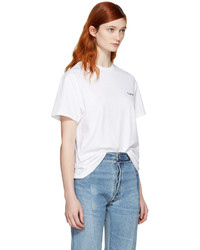 weißes T-shirt von Vetements