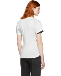 weißes T-shirt von Vetements