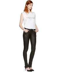 weißes T-shirt von Balmain