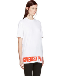 weißes T-shirt von Givenchy