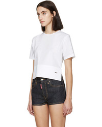 weißes T-shirt von Dsquared2