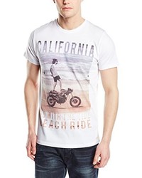 weißes T-shirt von Wrangler