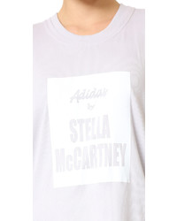 weißes T-shirt von adidas by Stella McCartney