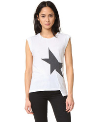 weißes Trägershirt mit Sternenmuster von Pam & Gela