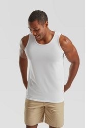 weißes Trägershirt von Fruit of the Loom