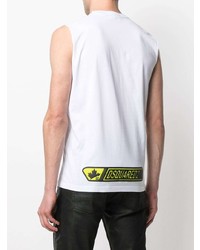 weißes Trägershirt von DSQUARED2