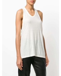 weißes Trägershirt von T by Alexander Wang