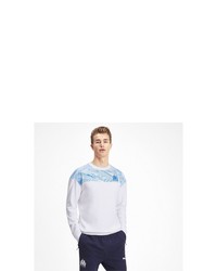 weißes und blaues bedrucktes Sweatshirt von Puma