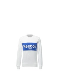 weißes und blaues bedrucktes Sweatshirt von Reebok