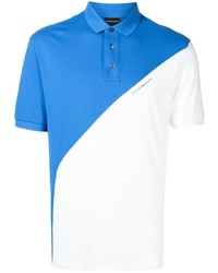 weißes und blaues Polohemd von Emporio Armani