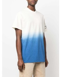 weißes und blaues T-Shirt mit einem Rundhalsausschnitt von Iceberg