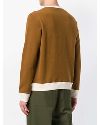 weißes und braunes Sweatshirt von Marni