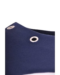 weißes und dunkelblaues horizontal gestreiftes Langarmshirt von NAVIGAZIONE