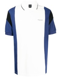 weißes und dunkelblaues Polohemd von Armani Exchange