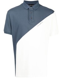 weißes und dunkelblaues Polohemd von Emporio Armani