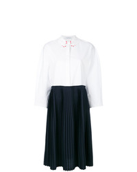 weißes und dunkelblaues Shirtkleid von Vivetta