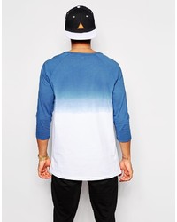 weißes und dunkelblaues T-Shirt mit einem Rundhalsausschnitt von Asos