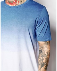 weißes und dunkelblaues T-Shirt mit einem Rundhalsausschnitt von Asos