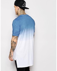 weißes und dunkelblaues T-Shirt mit einem Rundhalsausschnitt von Asos