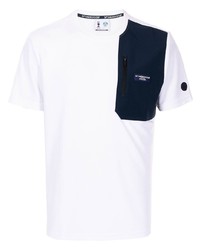 weißes und dunkelblaues T-Shirt mit einem Rundhalsausschnitt von North Sails