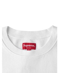 weißes und grünes T-Shirt mit einem Rundhalsausschnitt von Supreme