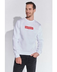 weißes und rotes bedrucktes Sweatshirt von COURSE