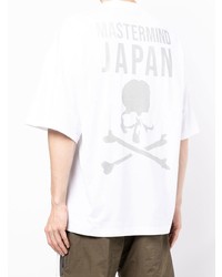 weißes und rotes bedrucktes T-Shirt mit einem Rundhalsausschnitt von Mastermind Japan