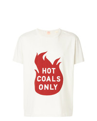 weißes und rotes bedrucktes T-Shirt mit einem Rundhalsausschnitt von Levi's Vintage Clothing
