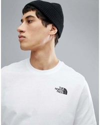 weißes und rotes bedrucktes T-Shirt mit einem Rundhalsausschnitt von The North Face