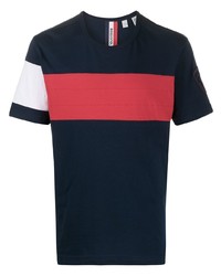 weißes und rotes und dunkelblaues T-Shirt mit einem Rundhalsausschnitt von Rossignol