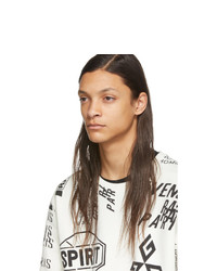 weißes und schwarzes bedrucktes Sweatshirt von Givenchy